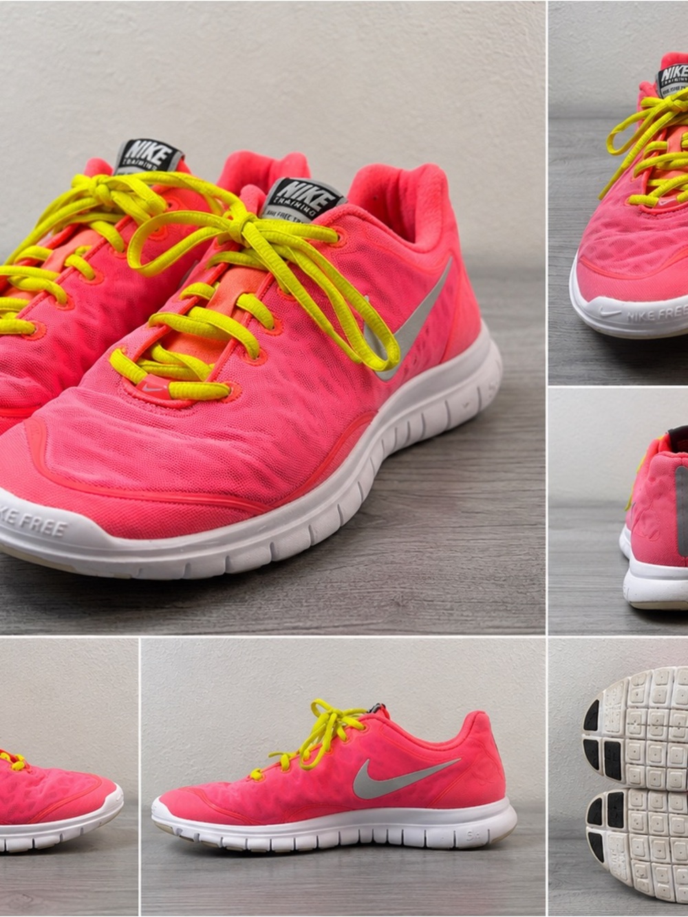 Nike Swift Women's Running Shoes - Pink/Yellow Size 8